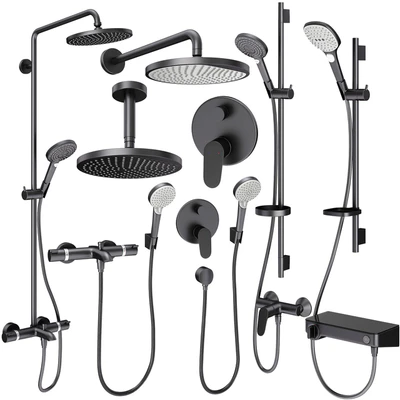 Смесители и душевые системы Hansgrohe black set 170 — Вид 1