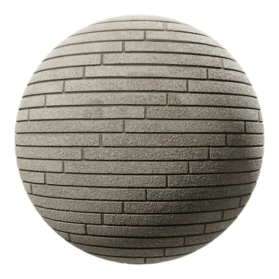 sandfaced running bond slim brick wall texture — View 1