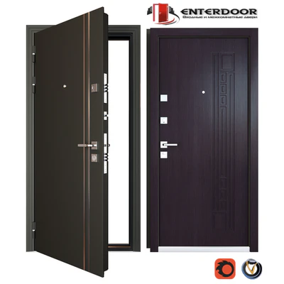 Entrance metal door EnterDoor KvadroLine — Ver 1
