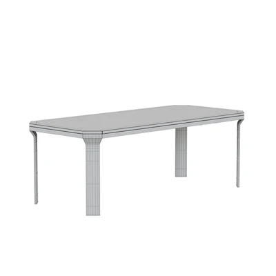 Catalyst 83 "Black Marble Dining Table with Brass Base — View 2