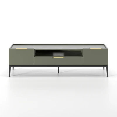 TV cabinet Metropolitan with drawer and folding fronts — Ver 3