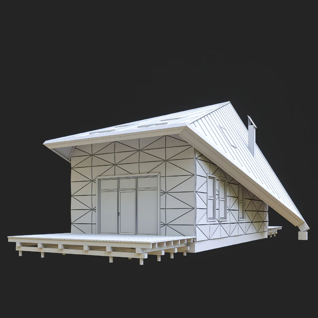 Современный дом в лесу — Скачать