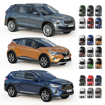 MidPoly Cars Set 3 — Ver 1