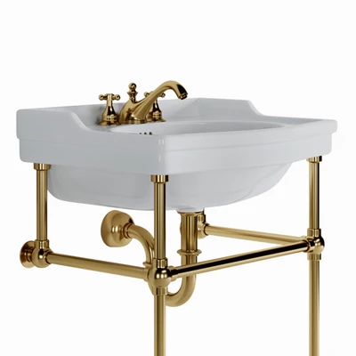 Cierra console sink with brass stand — Вид 5