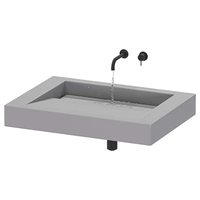 SSI Design Indiana wastafel Solid Surface minimal — Ver 6