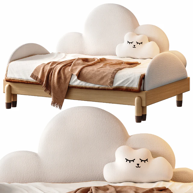 Contemporary White Daybed by Litfad — Download