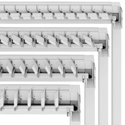 Metal pergola gazebo canopy with roller shutters — Ver 7