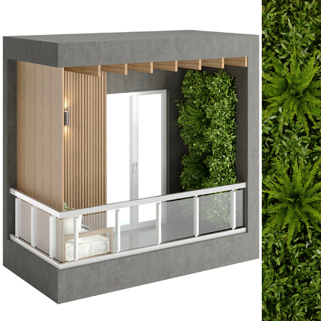 Apartment Modern Balcony 01 — Скачать