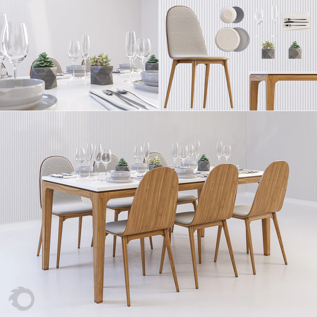 Scandinavian dining set — Descargar
