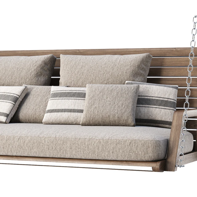 Mary wooden double garden swing MR45 by Bpoint Design / Деревянные садовые качели — Скачать