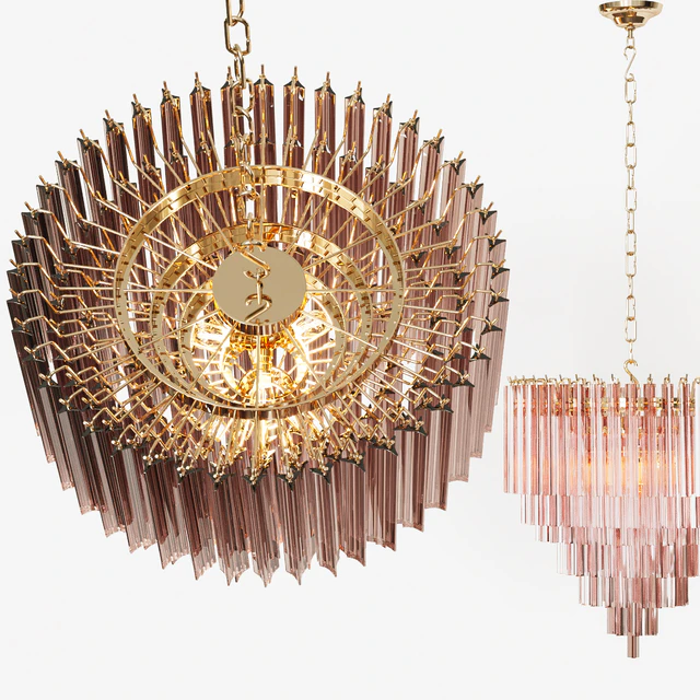 Eichholtz CHANDELIER NOVA rose glass — Скачать