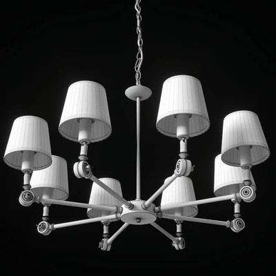 Dantone Home   Chandelier Kingston with 8 light bulbs — Ver 3