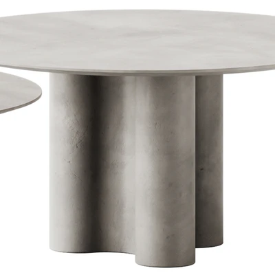 mg12 GIORGIA Round cement dining table — Ver 6