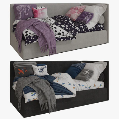 Single Beds 03 GIRLS and BOY — Ver 1