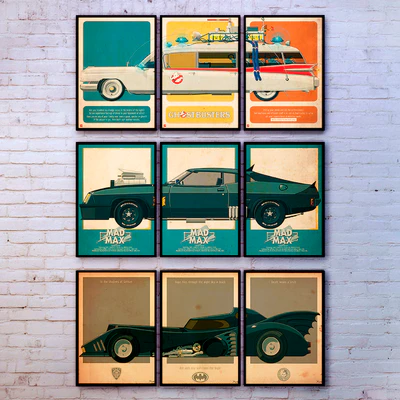 The picture in the frame: 32 pieces (86 collection) Auto theme — Ver 3
