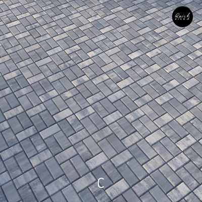 Set of 5 materials of colorful paving stones — Ver 7