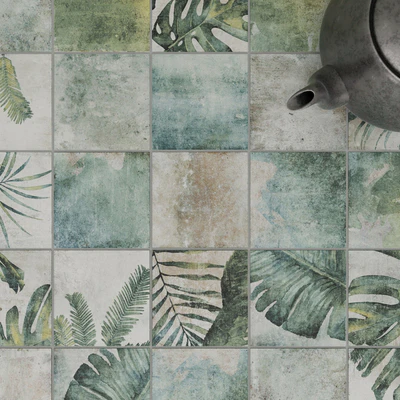ZYX by Colorker AMAZONIA TROPIC EMERALD tile set — Ver 2