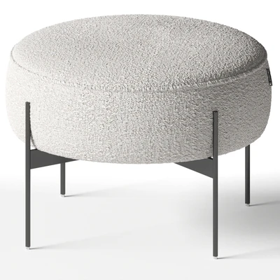 Kardiel - Dot Fabric Ottoman — Вид 1