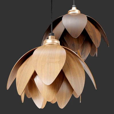 The Lotus bud pendant light — Ver 4