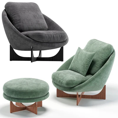 Minotti Lido Armchair/Кресло Лидо — Ver 1