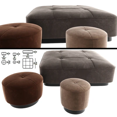 Minnoti Jacques Poufs Velvet — Ver 1