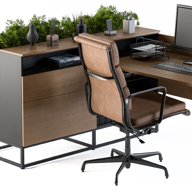 Office Desk L Set — Descargar