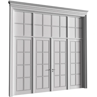 French Interior doors in classic style. French Art Deco Modern Door Partition.Entrance to the house — View 3