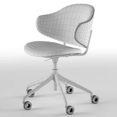 Holly upholstered home office chair - Calligaris — Вид 4