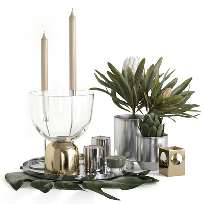 H&M HOME Chrome Decorative Set — Ver 1