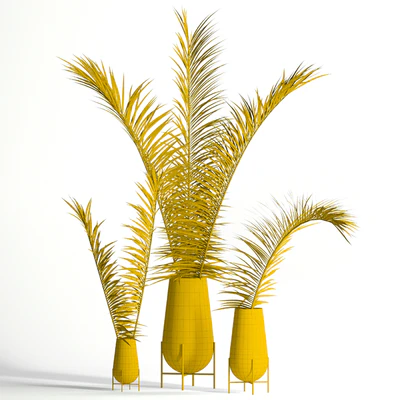 Dry palm leaves in Echasse vases — Ver 2