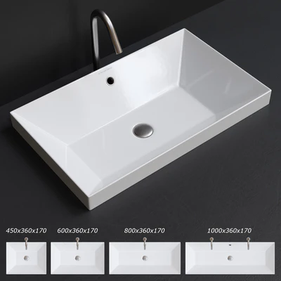 Scarabeo Ceramiche Teorema 2.0 Built-in Washbasin — Вид 1