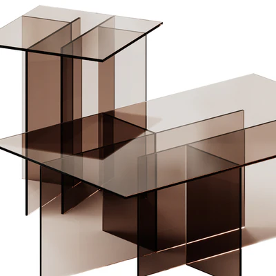 Westwing Collection Anouk Glass Side and Coffee Table — Вид 7