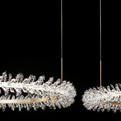 Crystal Ring Luxury Combination Led Chandelier Thera Line — View 5