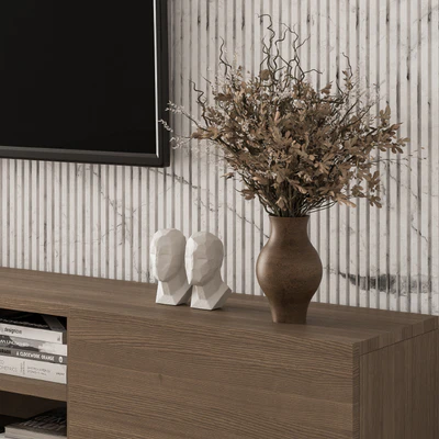 TV Wall Stone and Wood - Set 16 — View 7
