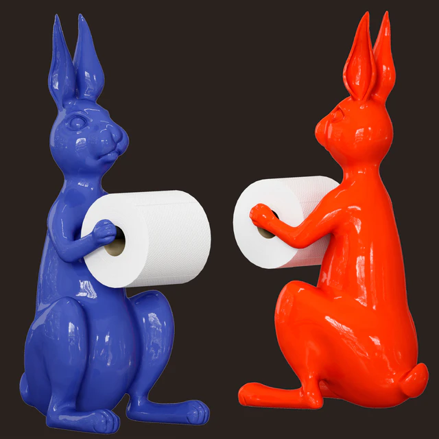Hare / Rabbit - Toilet roll holder — Descargar