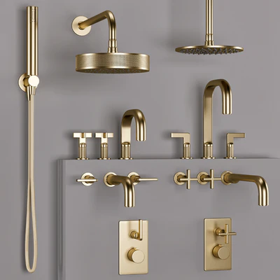 Gessi bathroom inciso faucet set 1 — Ver 5