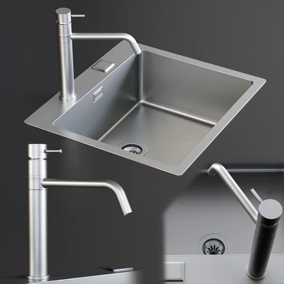 Sink Mira Mixer Inox — Вид 1