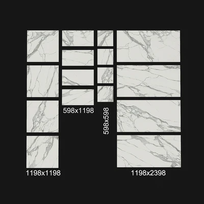 Tubadzin Monolith Specchio Carrara — Ver 2