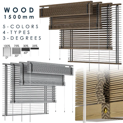 Wood Blind 1500mm — Ver 1