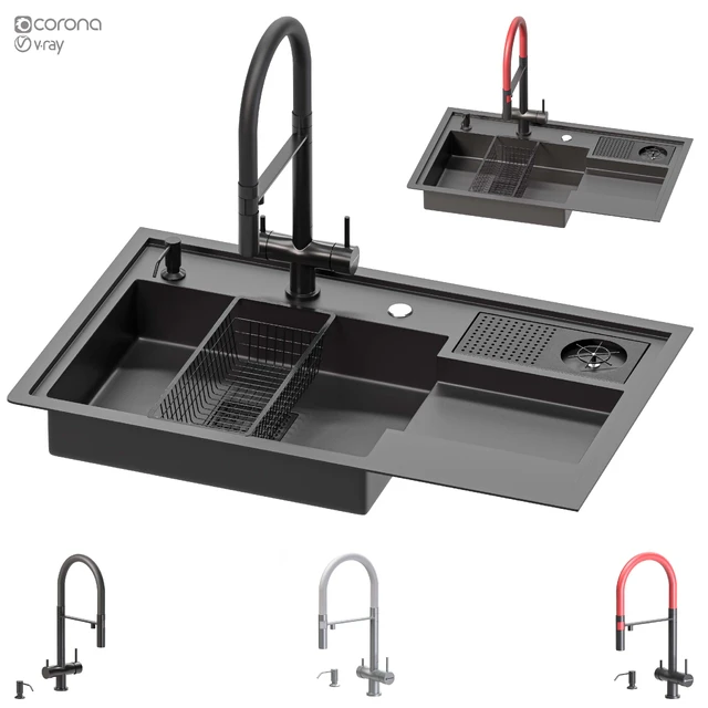 Sink Stainless Steel Cup Washer Sink Kitchen — Скачать