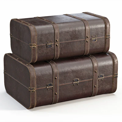 Brown Vintage Suitcases — Вид 3