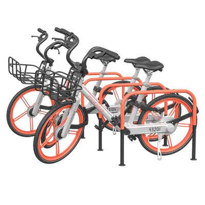 Bicycles in the parking area — View 1