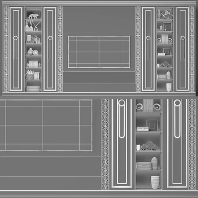 TV wall modern 72 — Вид 3