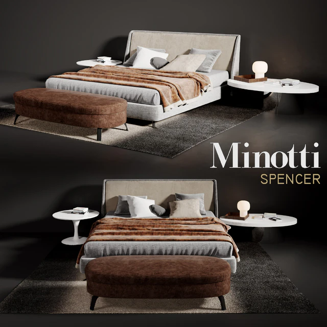 Minotti Spencer Bed — Descargar