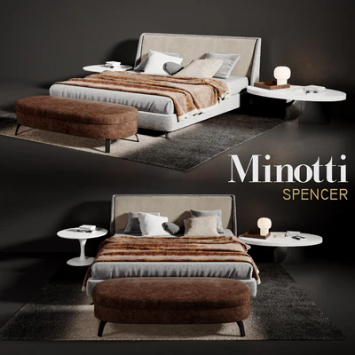 Minotti Spencer Bed — Ver 1