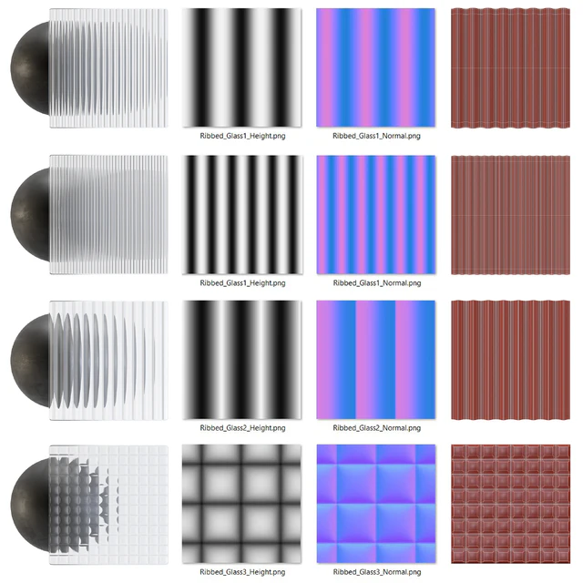Fluted Glass Set 1 — Descargar