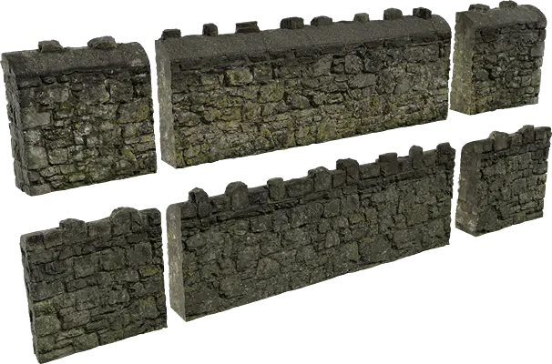 modular stone wall 003 — Скачать