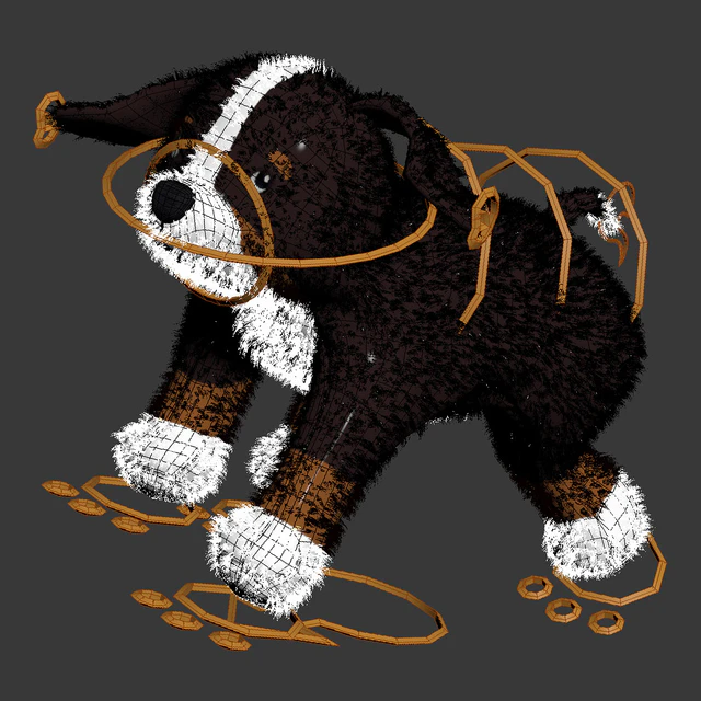 HOPPIG Bernese Shepherd White Soft Toy — Descargar