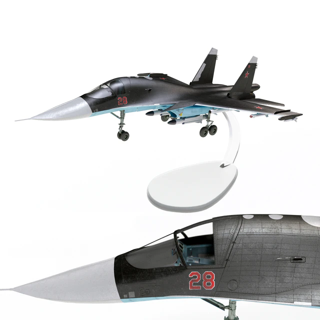 Plastic model of the SU-34 aircraft — Descargar