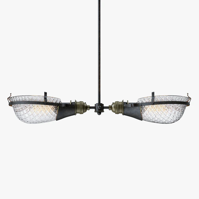 Early Style Quilted Glass Operating Room Light Pendent — Скачать